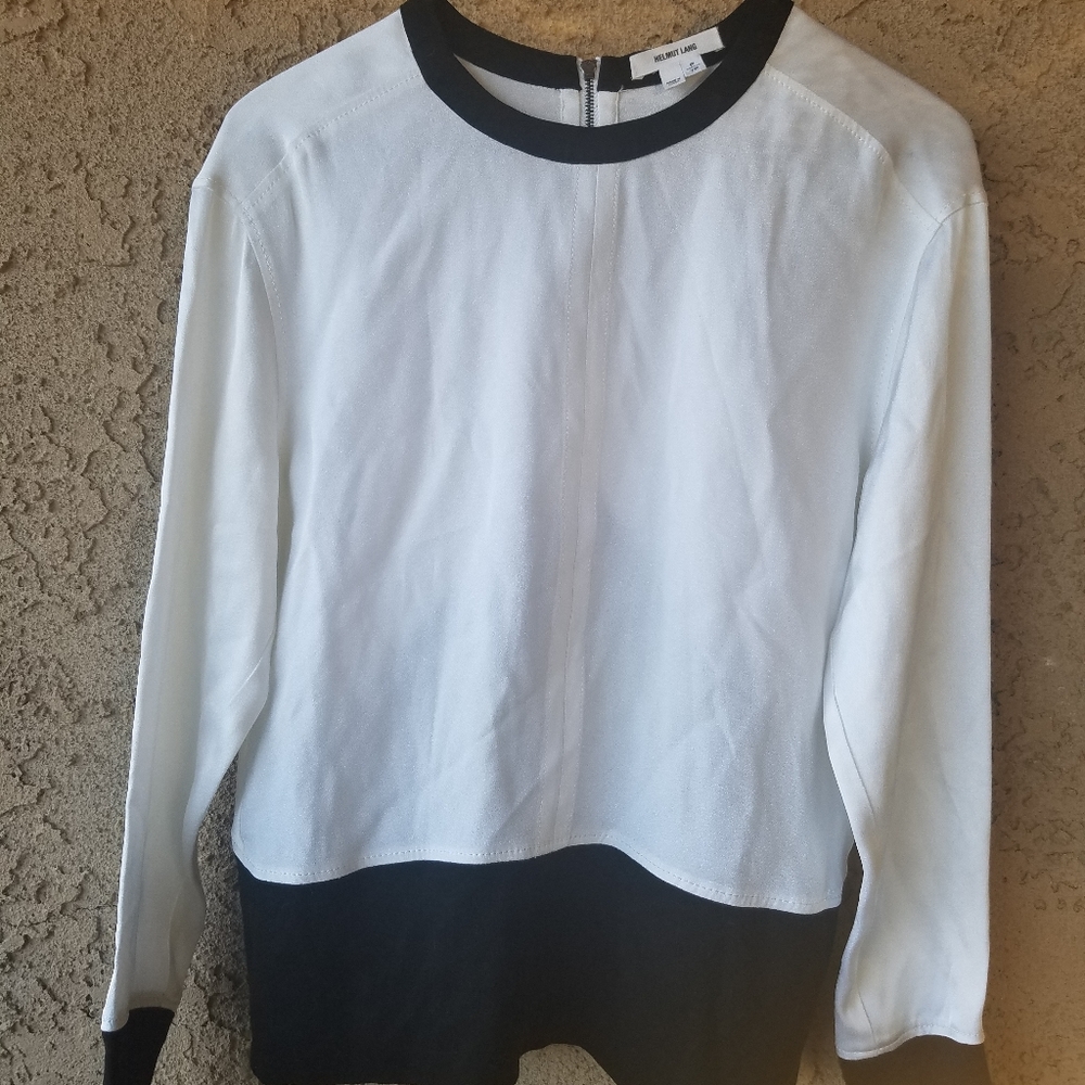 Helmut Lang Black White top Sz. P